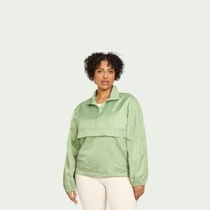 FabFitFun x Bala Bangles Windbreaker Break Away Jacket Sage Green Size L/XL